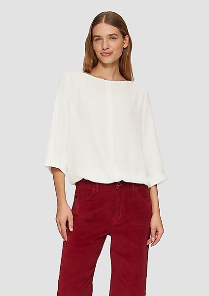 s.Oliver 3/4-Arm-Shirt Fabricmix-Shirt im Relaxed Fit günstig online kaufen