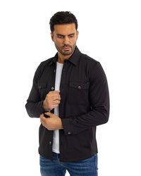 Denim Distriqt Langarmhemd Sportliches Herren Überhemd günstig online kaufen