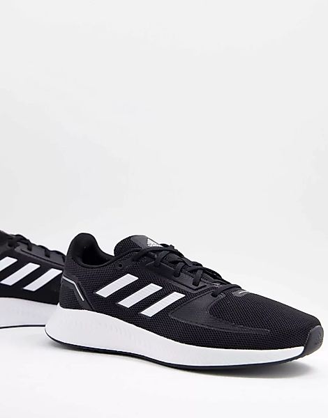 adidas Running – Falcon 2.0 – Sneaker in Schwarz und Weiß günstig online kaufen