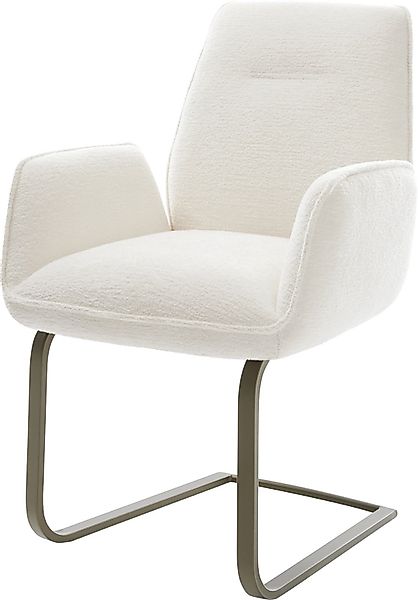 DELIFE Polsterstuhl Zoa-Flex, Freischwinger flach Effektfinish günstig online kaufen