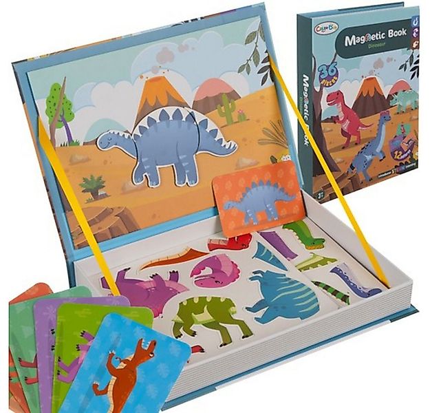 ISO TRADE Puzzle Magnetpuzzle Dinosaurier, 36 Puzzleteile, beschichtetem Pa günstig online kaufen