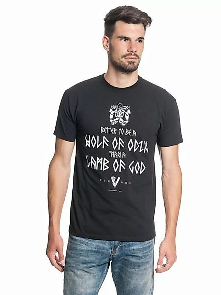 Vikings Wolf Of Odin Herren T-Shirt schwarz günstig online kaufen
