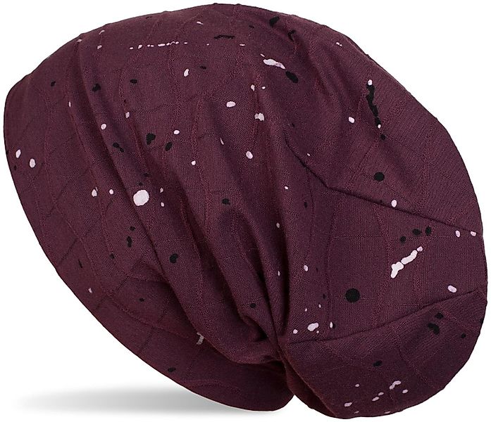 styleBREAKER Beanie Beanie Mütze mit Falten und Farbklecksen (1-St) günstig online kaufen