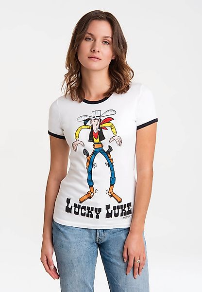 LOGOSHIRT T-Shirt "Lucky Luke", mit lizenziertem Originaldesign günstig online kaufen