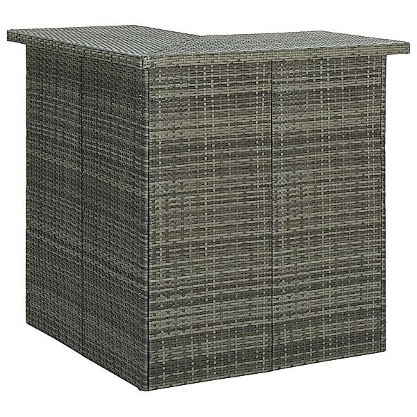 vidaXL Esstisch Eck-Bartisch Grau 100x50x105 cm günstig online kaufen