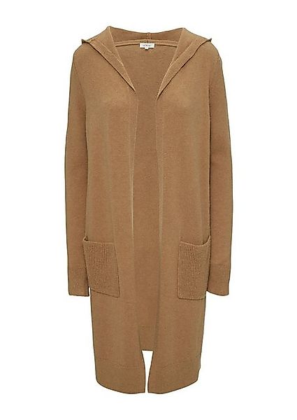 s.Oliver Strickjacke Long-Cardigan mit Kapuze Rippbündchen günstig online kaufen
