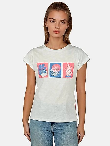 salzhaut T-Shirt Damen Kurzarm-Shirt Uhl mit floralem Front-Print - Shirt m günstig online kaufen