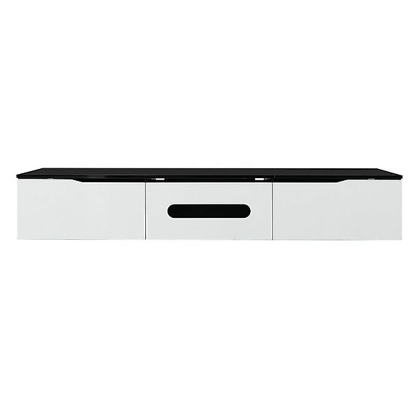 Furnishings Home TV-Schrank Lowboard Hochglanz mit 16-farbiger LED-Beleucht günstig online kaufen