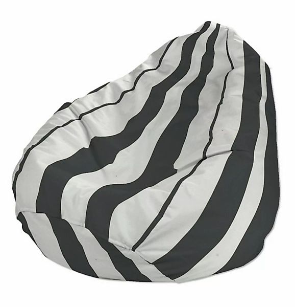 Bezug für Sitzsack, schwarz-weiß, Bezug für Sitzsack Ø60 x 105 cm, Aria (13 günstig online kaufen