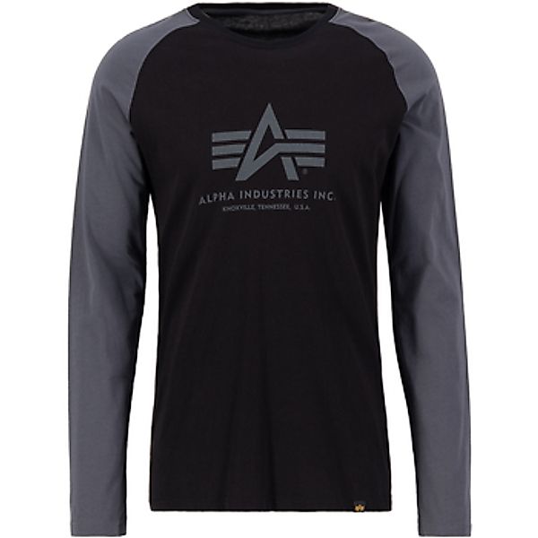 Alpha  Langarmshirt Basic Longsleeve - black/greyblack günstig online kaufen