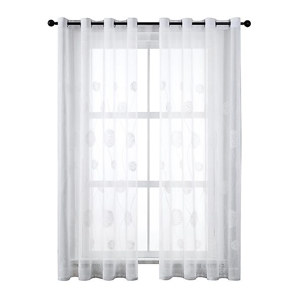 Jibenhome Gardine Voile Vorhänge mit Ösen günstig online kaufen