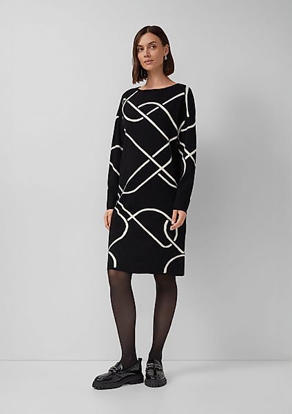 s.Oliver Midikleid Kleid Gestricktes Jacquard-Kleid mit günstig online kaufen