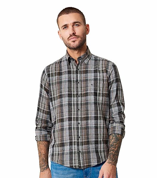 CASAMODA Langarmhemd "CASAMODA Freizeithemd kariert" günstig online kaufen