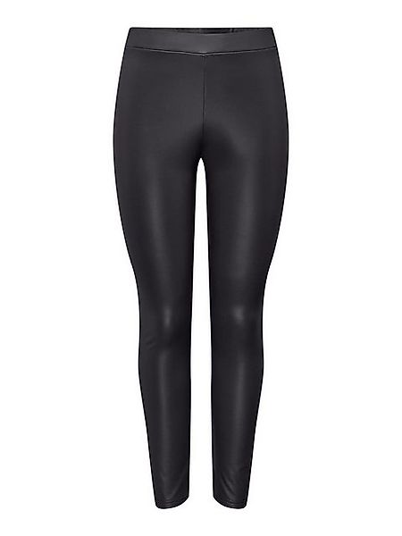 JACQUELINE de YONG Lederimitathose Lederoptik Leggings Hosen Coated Stretch günstig online kaufen