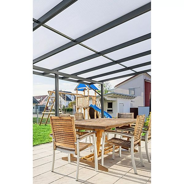 Gutta Terrassendach Premium Anthrazit Stegpl. Acryl Klima Blue 10.140 x 5.0 günstig online kaufen