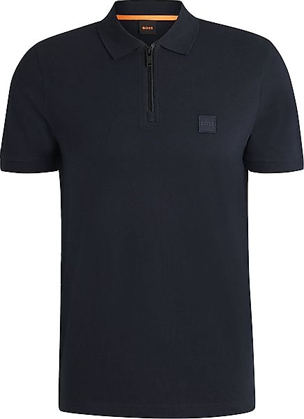 BOSS Polo Passerzip Half Zip Navy - Größe XXL günstig online kaufen