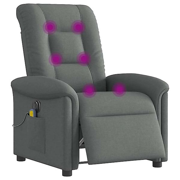 vidaXL Massagesessel Elektrisch Dunkelgrau Stoff 3303245 günstig online kaufen