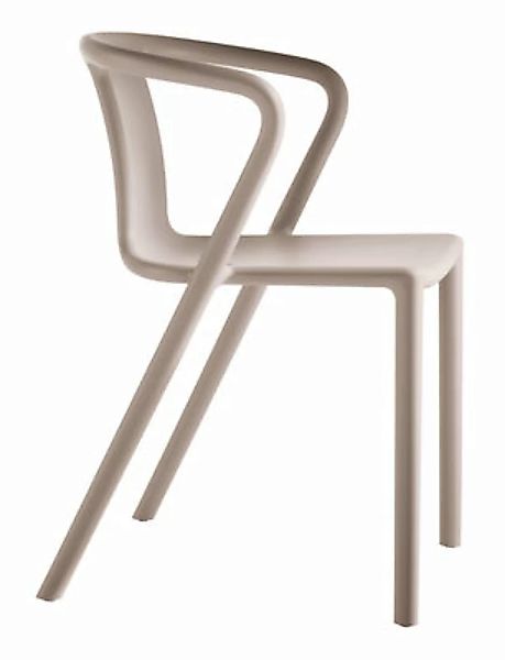 Stapelbarer Sessel Air-Armchair plastikmaterial beige - Magis - Beige günstig online kaufen