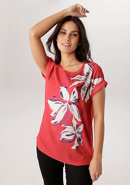 Aniston SELECTED Shirtbluse im Materialmix - NEUE KOLLEKTION günstig online kaufen