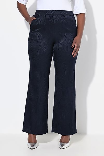 Ulla Popken Schlupfhose Hose Struktur weites günstig online kaufen