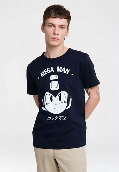 LOGOSHIRT T-Shirt Mega-Man Gesicht mit Mega Man-Print günstig online kaufen