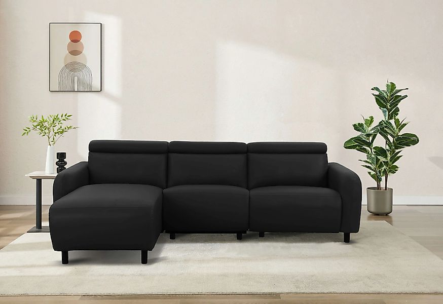 Home affaire Ecksofa »SKAANE Kunstleder, L-Form, 274 cm, manuelle u. elektr günstig online kaufen