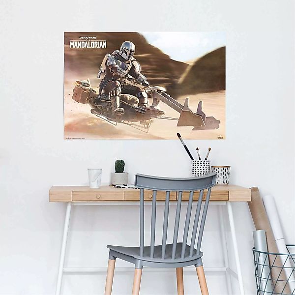 Reinders Poster "The Mandalorian - Speederbike" günstig online kaufen