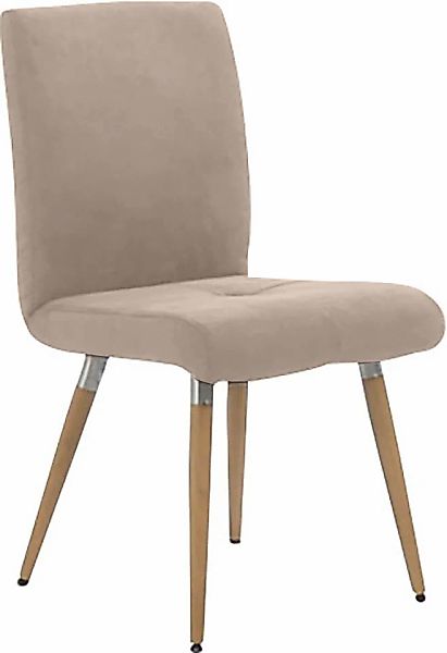 K+W Komfort & Wohnen 4-Fußstuhl "6411", Microfaser 520, mit Sitzsteppung, E günstig online kaufen
