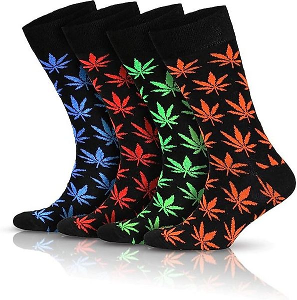 GoWith Freizeitsocken Herren Baumwollsocken Crew Socken Buntes Design Socke günstig online kaufen