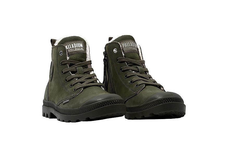 Palladium Pampa Hi Zip WL Stiefelette mit Reißverschluss und Markenpatch an günstig online kaufen