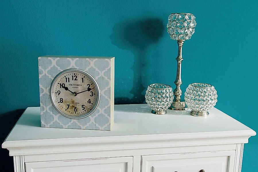 Myflair Möbel & Accessoires Wanduhr - Hellblau- (hellblau, Standuhr, eckig, günstig online kaufen