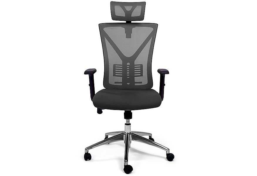 TPFLiving Bürostuhl Zeus mit Castor Rollen und Lordosenstütze aus Mesh Stof günstig online kaufen