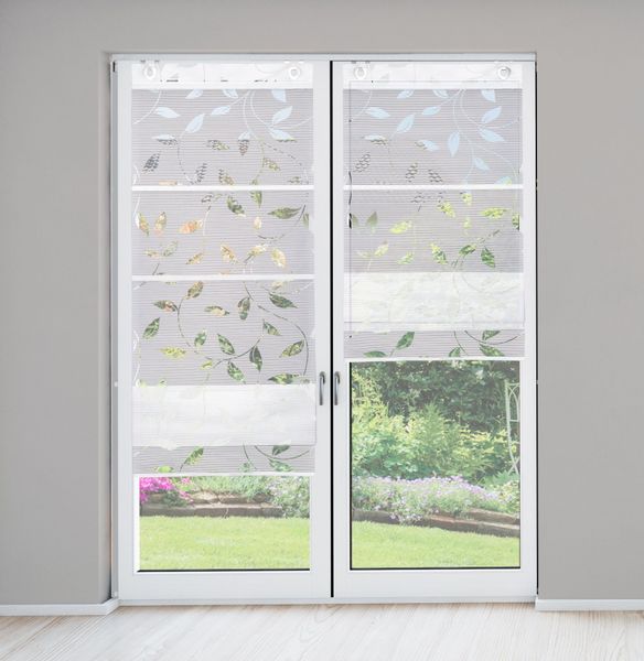 HOME WOHNIDEEN Raffrollo "RANA" mit Ösen ohne Bohren freihängend Magnetroll günstig online kaufen