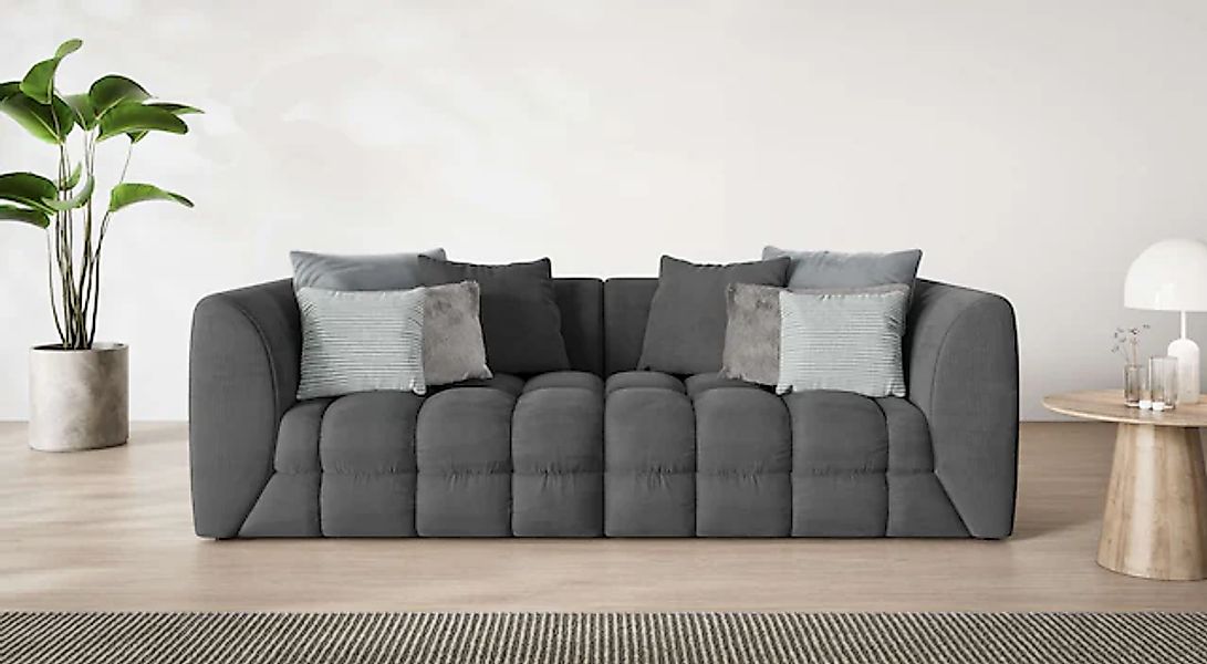 s.Oliver Big-Sofa »COBBO 3-Sitzer Design-Sofa Bubble-Optik, Maße B/T/H: 259 günstig online kaufen