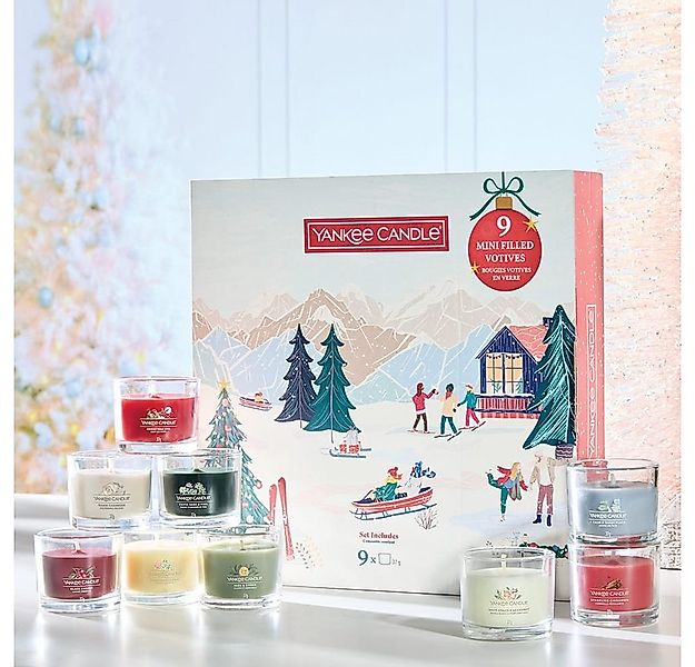 Yankee Candle Duftkerze Yankee Candle - 9er Set Weihnachten 2025 3D Geschen günstig online kaufen