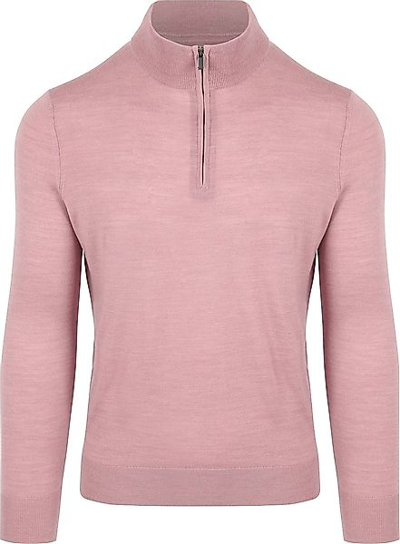 Suitable Merino Half Zip Pullover Rosa - Größe L günstig online kaufen