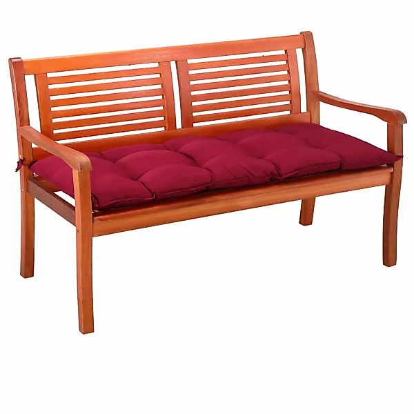Detex Bankauflage, Sitzkissen Dunkelrot Polyester Visko-Effekt günstig online kaufen
