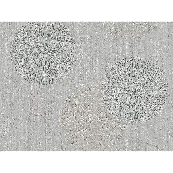 Bricoflor Moderne Tapete mit Silber Glitzer Effekt Graue Vliestapete mit Kr günstig online kaufen