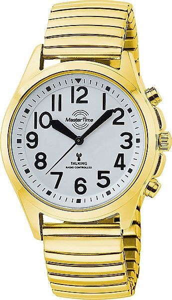 MASTER TIME Funkuhr Sprechende Funkuhr MTLA-10943-12Z, Quarzuhr, Armbanduhr günstig online kaufen