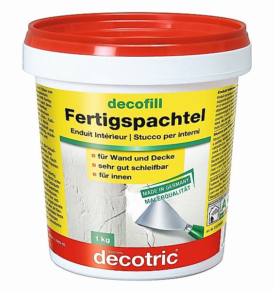decotric® Spachtelmasse, Fertigspachtel 1 kg günstig online kaufen