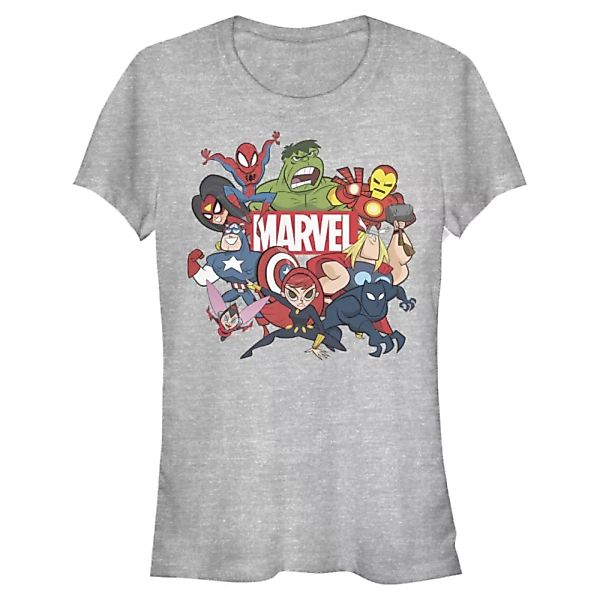 Marvel - Avengers - Avengers Group Retro - Frauen T-Shirt günstig online kaufen
