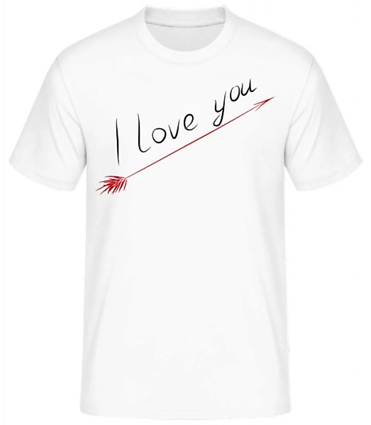 I Love You · Männer Basic T-Shirt günstig online kaufen