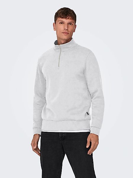 ONLY & SONS Sweatshirt "ONSCERES HALF ZIP SWEAT", Baumwollmischung, regular günstig online kaufen