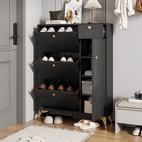 Flieks Schuhschrank mit 3 Klappen, 1 günstig online kaufen