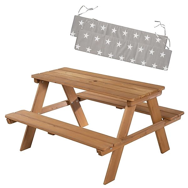 roba Kindersitzgarnitur in Natur Outdoor + mit Sitzkissen Little Stars günstig online kaufen