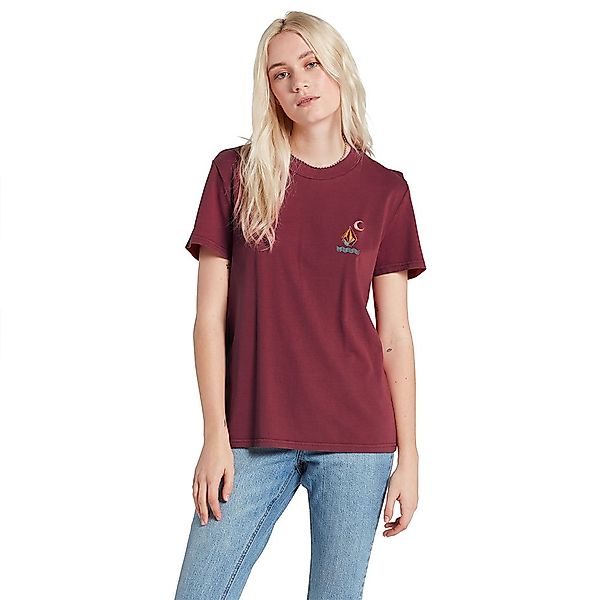 Volcom Lock It Up Kurzarm Rundhalsausschnitt T-shirt XS Bark Brown günstig online kaufen