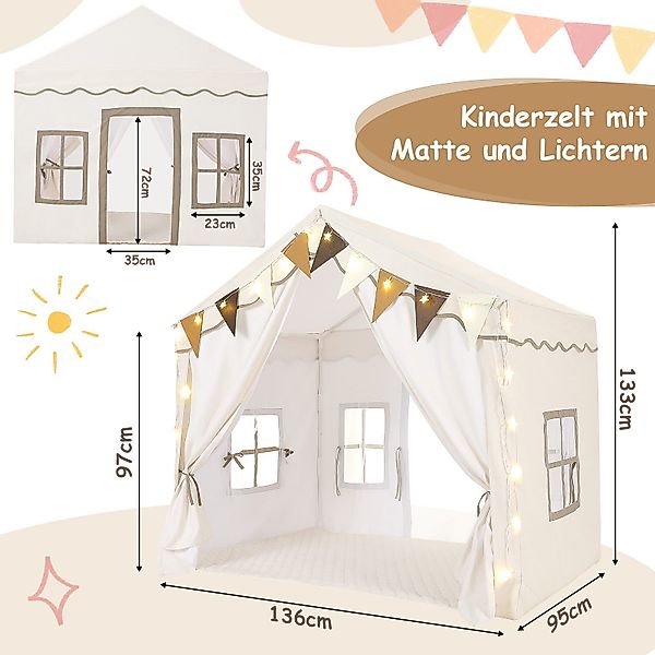 TLGREEN Spielzelt Kinderzelt für Drinnen,Kinder Spielhaus günstig online kaufen