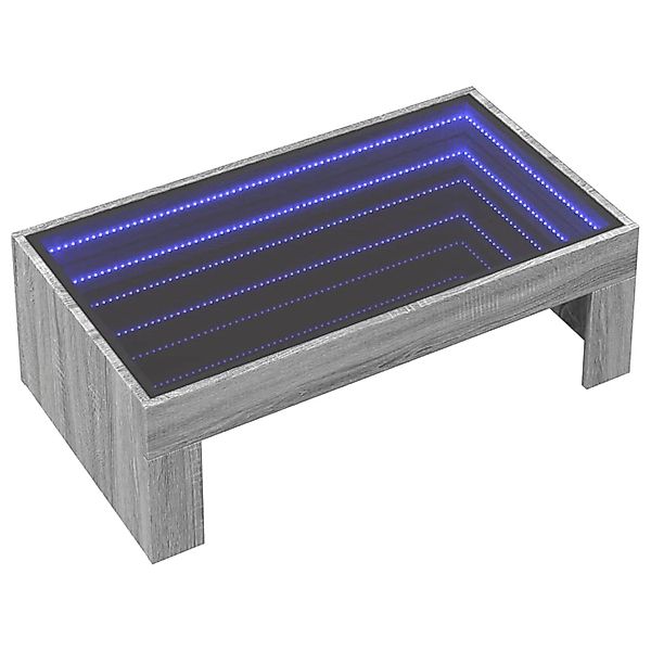 vidaXL Couchtisch mit Infinity-LED Grau Sonoma 90x50x30 cm 847621 günstig online kaufen