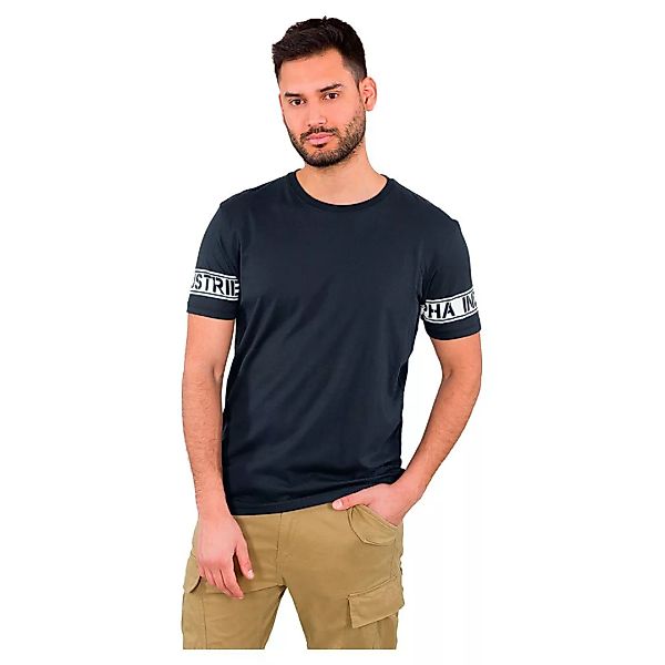 Alpha Industries Sleeve Print Kurzärmeliges T-shirt L Rep.Blue günstig online kaufen