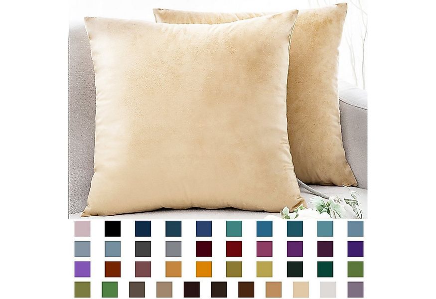BYSURE Kissenbezüge, (2 Stück), Einfarbig Kissenbezuge aus Samt günstig online kaufen